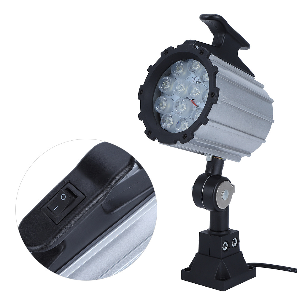 12w 24v Wasserdichte Cnc-maschinenleuchte Mit 12 Leds Und Kurzem Arm Für Industrielle Anwendungen