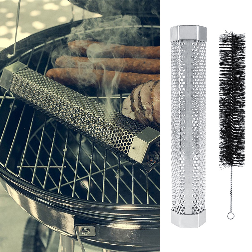 Pellet-räucherrohr, Sechseckiges Edelstahl-grillrohr, Rauchgenerator Für Den Außenbereich