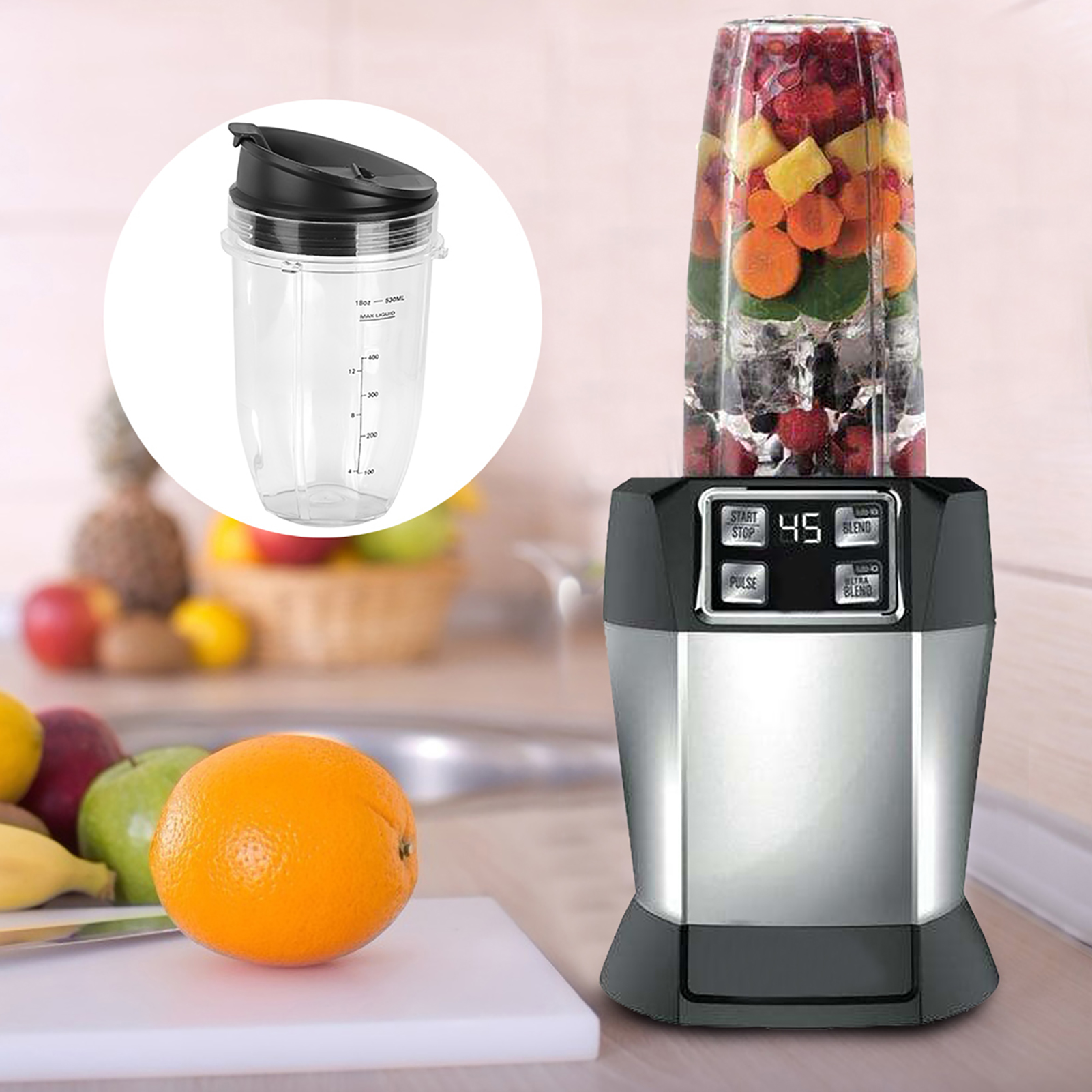 Becherdeckel-ersatzteilset Für Ninja 900w 1000w Standmixer (18 Oz)