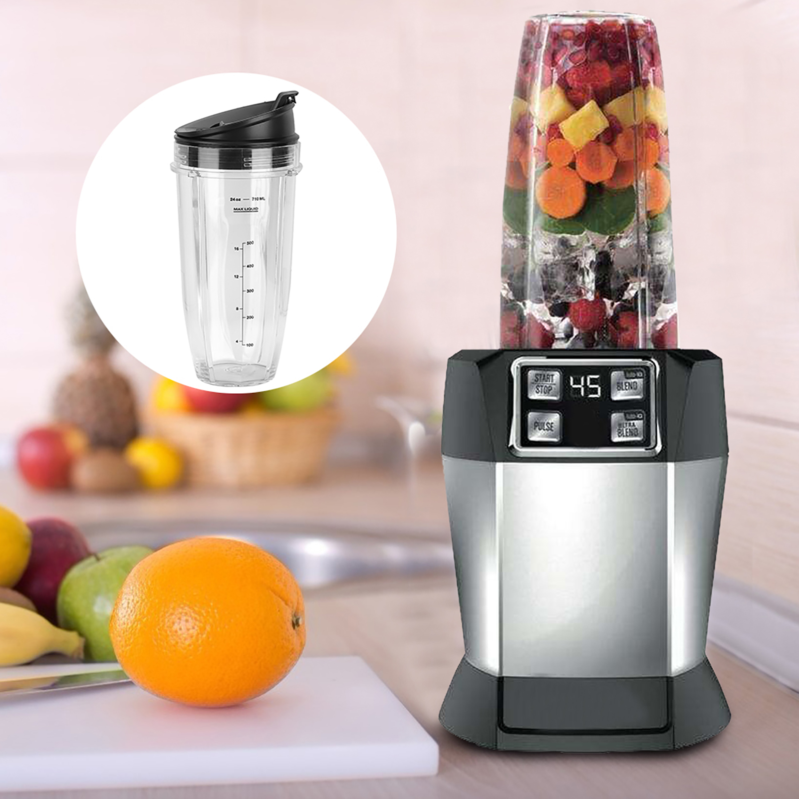 Becherdeckel-ersatzteilset Für Ninja 900w 1000w Standmixer (24 Oz)