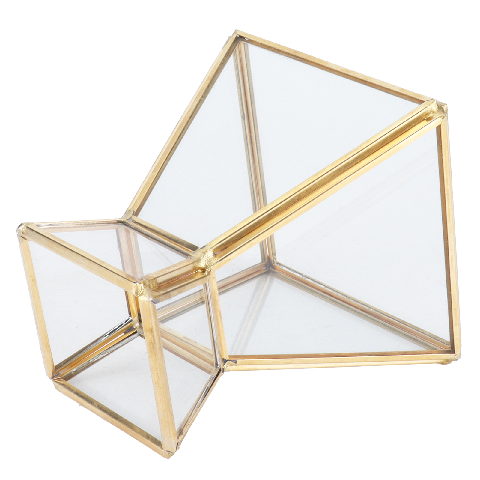 Mini-pflanzgefäß Aus Glas In Geometrischer Form Für Esstisch, Fenster Oder Balkon