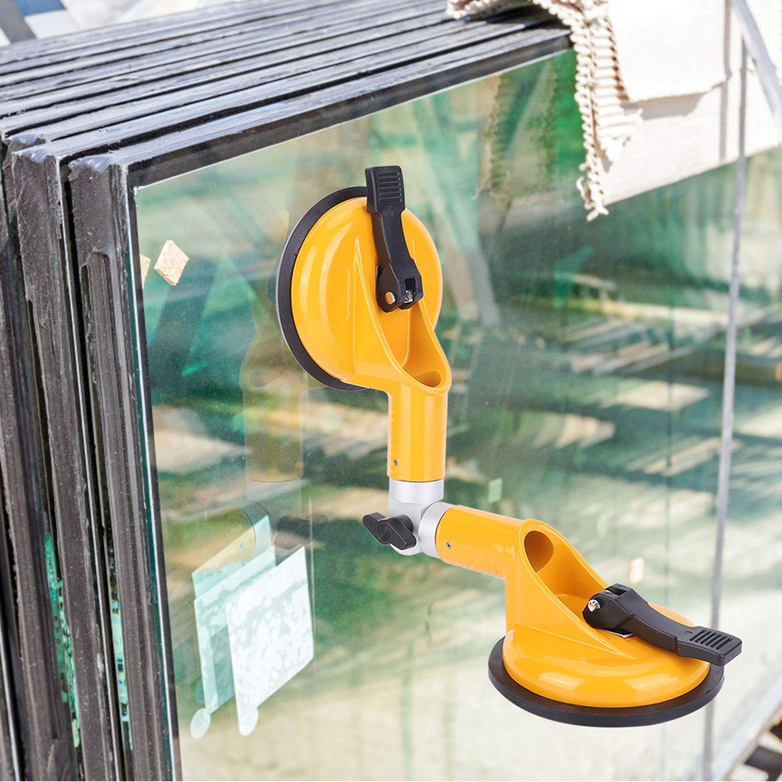 Verstellbarer Glas-saugnapf (90° Bis 270°) – Befestigungswerkzeug Für Die Glasmontage Im Haushalt