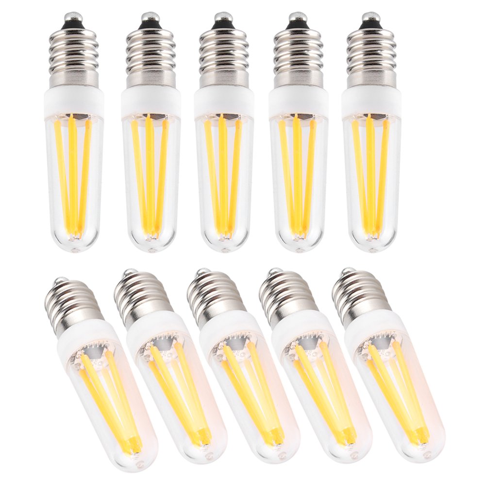 10 Stück Mini-led-glühbirnen, Dimmbar, E14, 3 W, 230 V Wechselstrom, Für Zuhause, Auto, Schrank, Hotelbeleuchtung