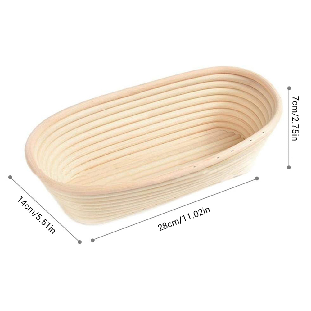 Ovaler Gärkorb Aus Rattan, Werkzeug Für Brotgärkörbe