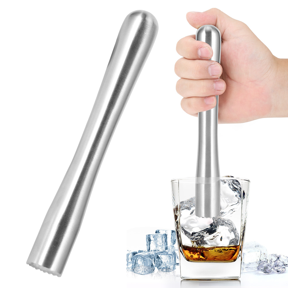 Haushalts-eiscrusher Aus Edelstahl, Cocktailmixer, Stößel, Barzubehör, 22,5 Cm