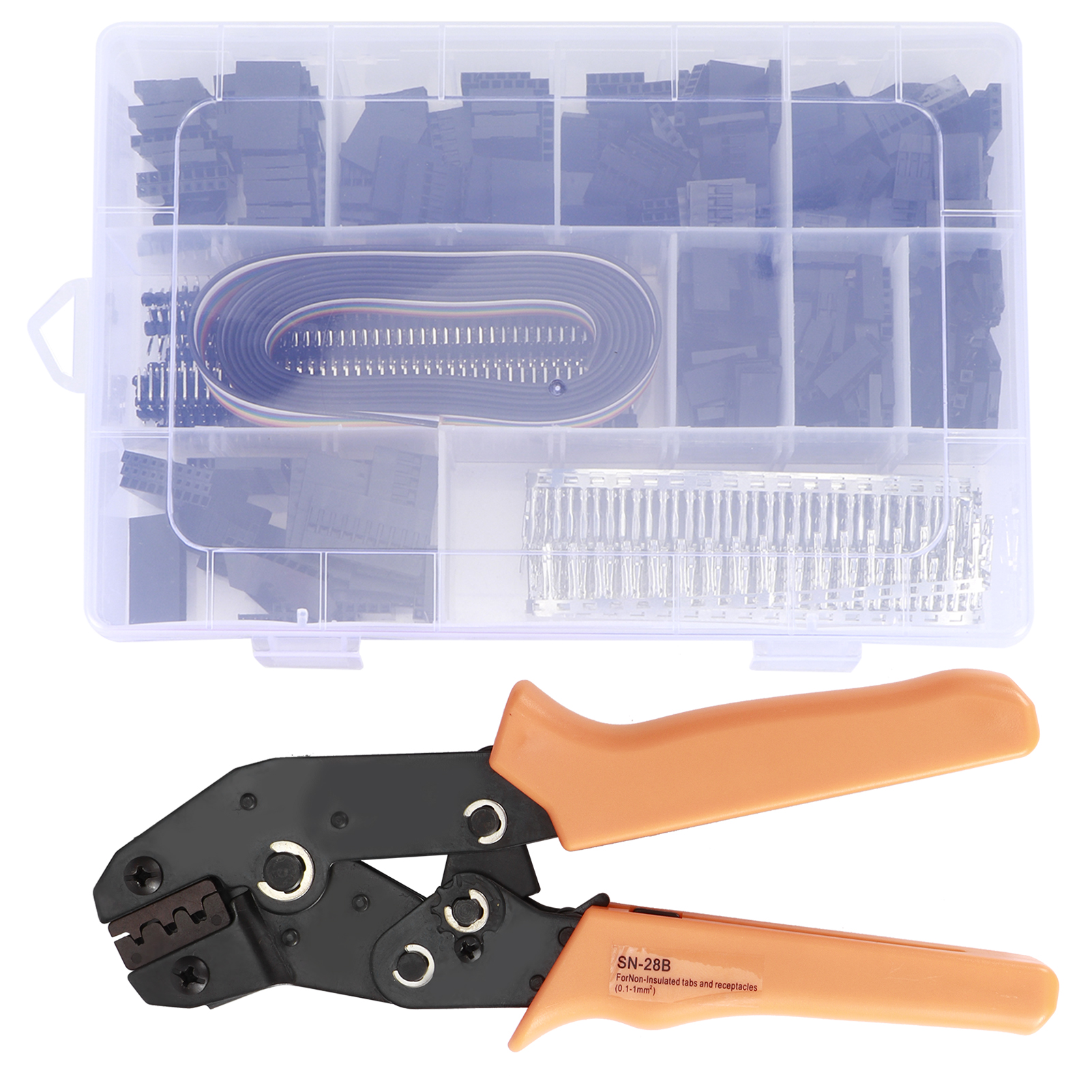 Crimpzangen-set Mit Ratschenfunktion, Kabelklemmen-set, Elektriker-handwerkzeug 0,1–1,0 Mm