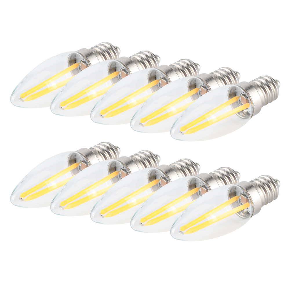 10 Stück E12 1,5w Ac230v Mini-led-glühbirnen Mit Langem Glühfaden Für Haus-, Auto- Und Gartenbeleuchtung