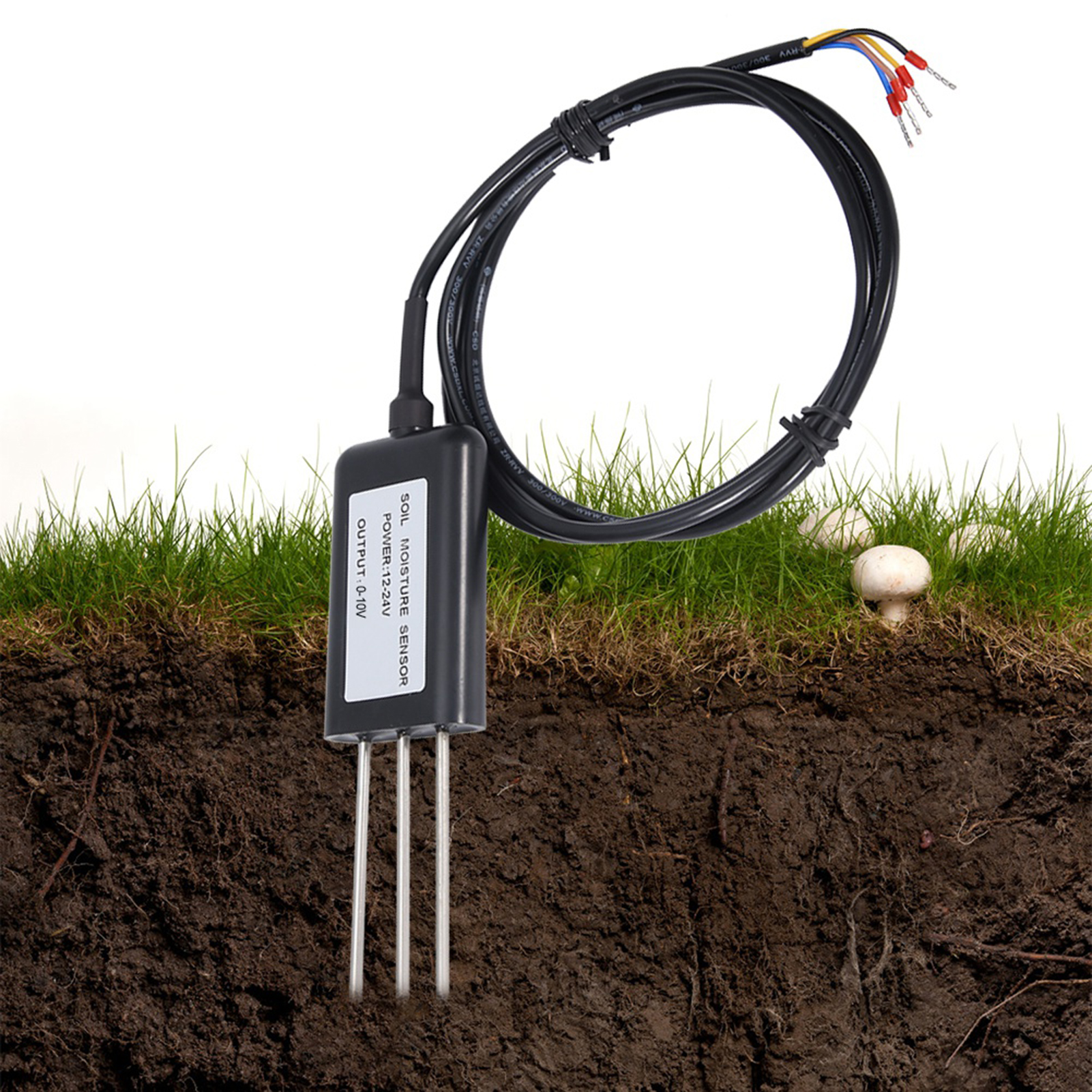 0–10 V 2-in-1 Bodentemperatur- Und Feuchtigkeitssensor, Bodenfeuchtesensor-transmitter