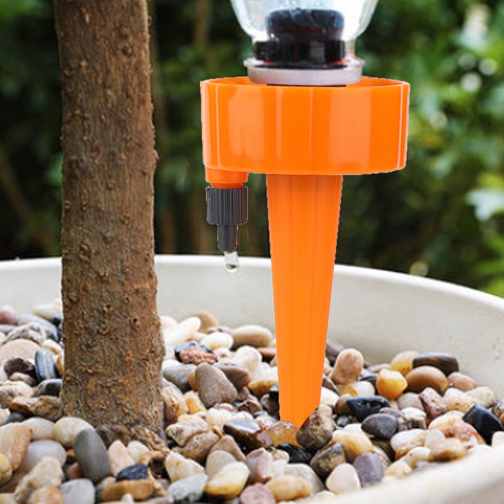Automatischer Bewässerungsspieß Für Pflanzen Und Blumen, Hausgarten, Balkon, Tropfbewässerung, Zubehör, Orange