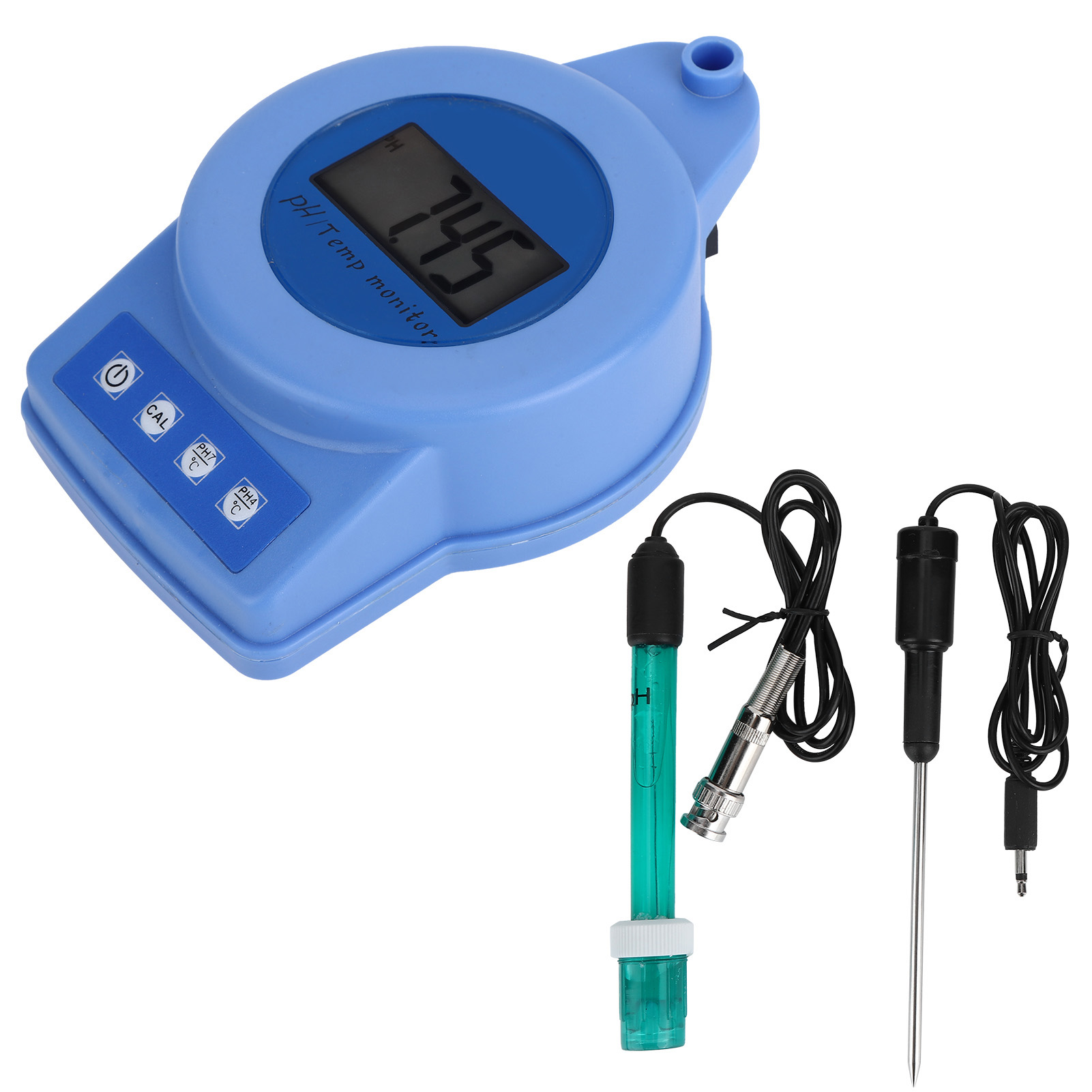 Mini-online-wasserqualitätsmessgerät Mit Ph-wert Und Temperaturanzeige, Eu-stecker, Dc 6 V, 220–240 V