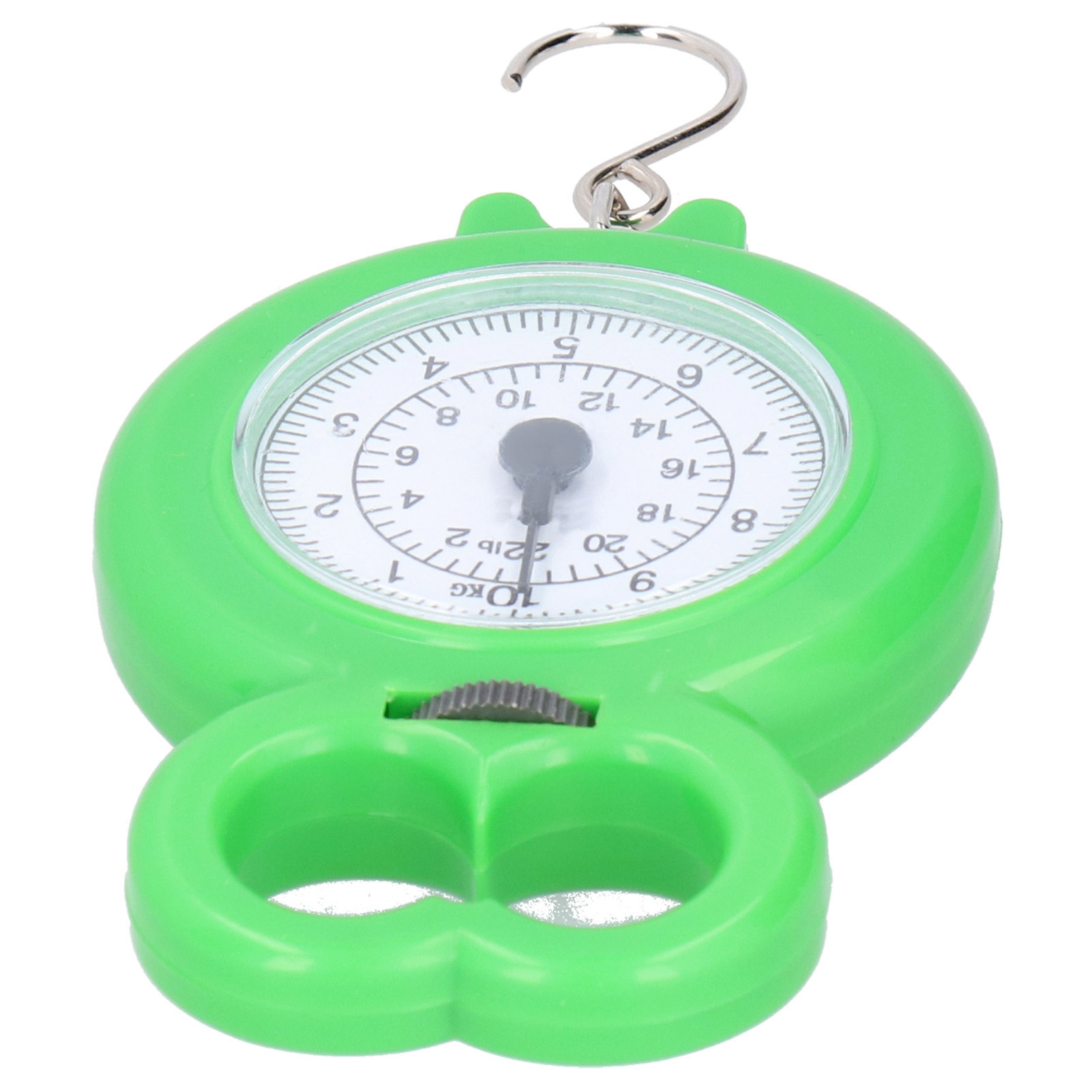 10 Kg Zeigerhaken-hängewaage, Tragbare Mini-federwaage Zum Angeln, Einkaufen, Wiegen, Grün