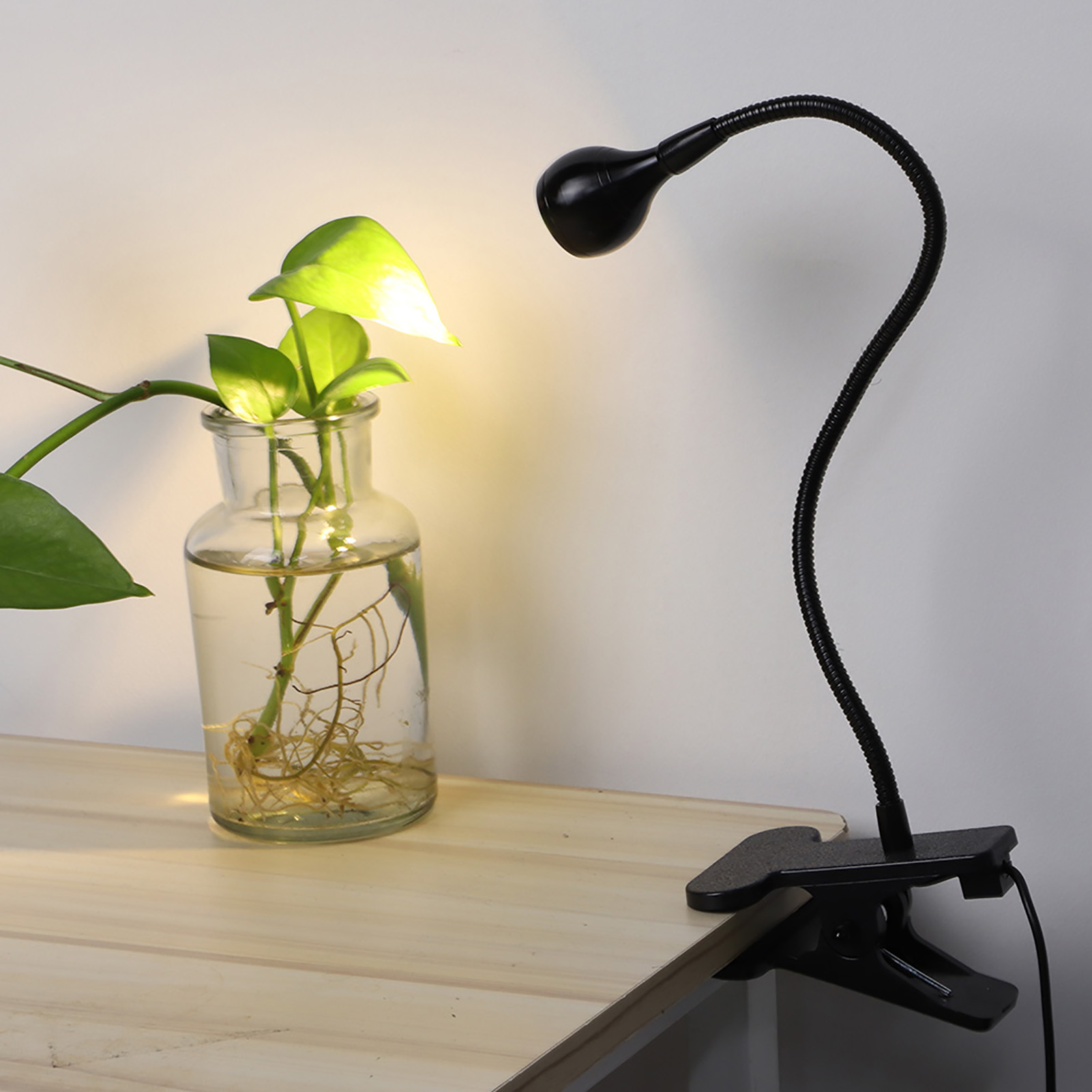 Flexible Usb-klemmklemme Led-schreibtischlampe/nachttischlampe Zum Lesen Und Lernen