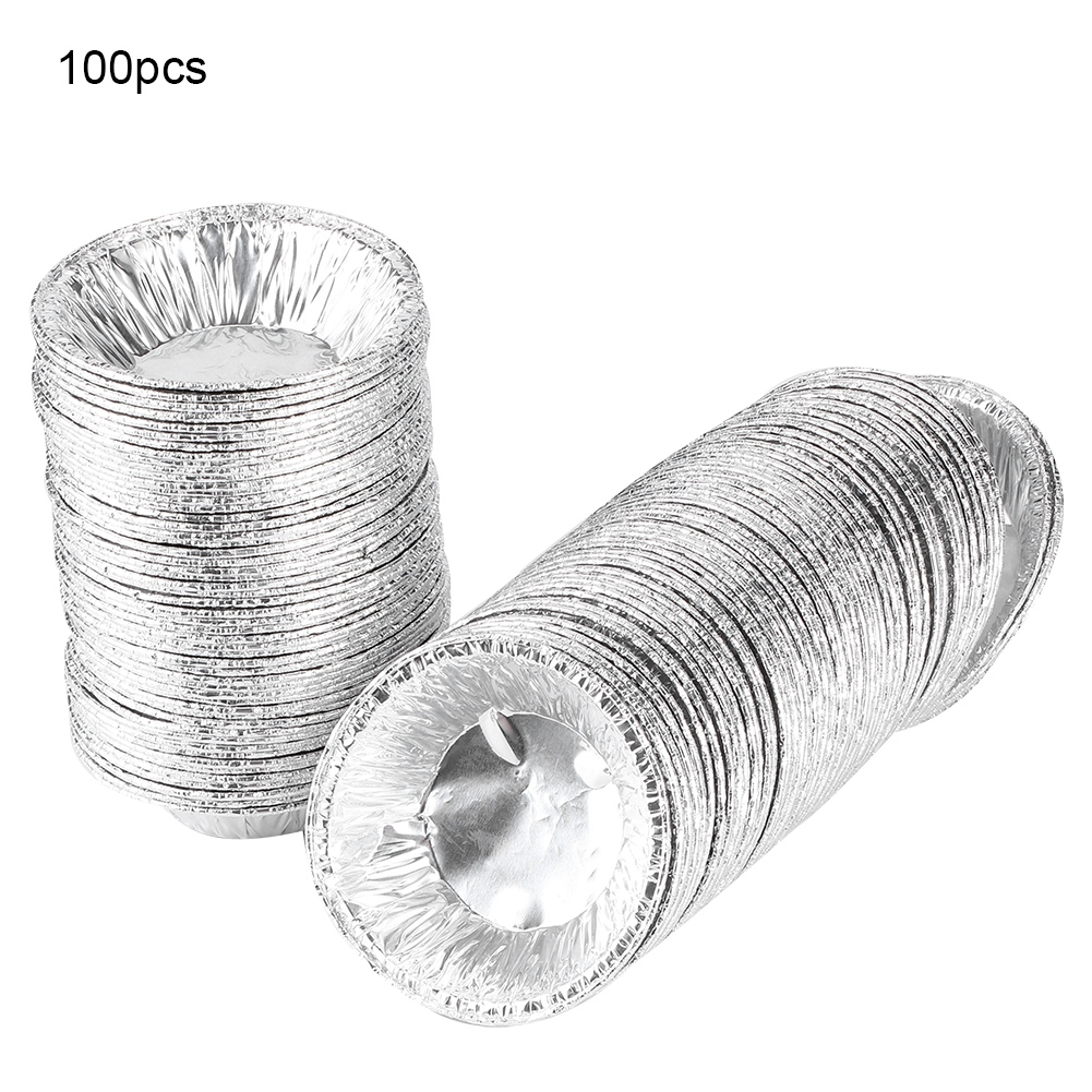100 Stück Antihaft-eierkuchenformen, Cupcake-formen, Kuchenformen, Keksformen, Backformen, Tassen, Küchenbackzubehör