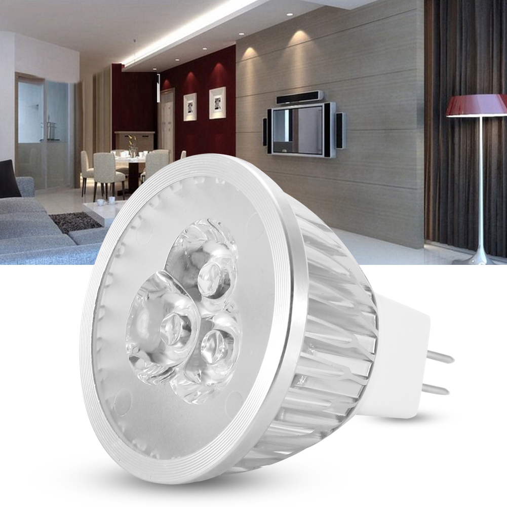 12v Mr16 3w Led-glühbirne, Aluminium, Dekorationslampe, Warmes Licht, Für Zuhause, Restaurant, Hotel, Bar