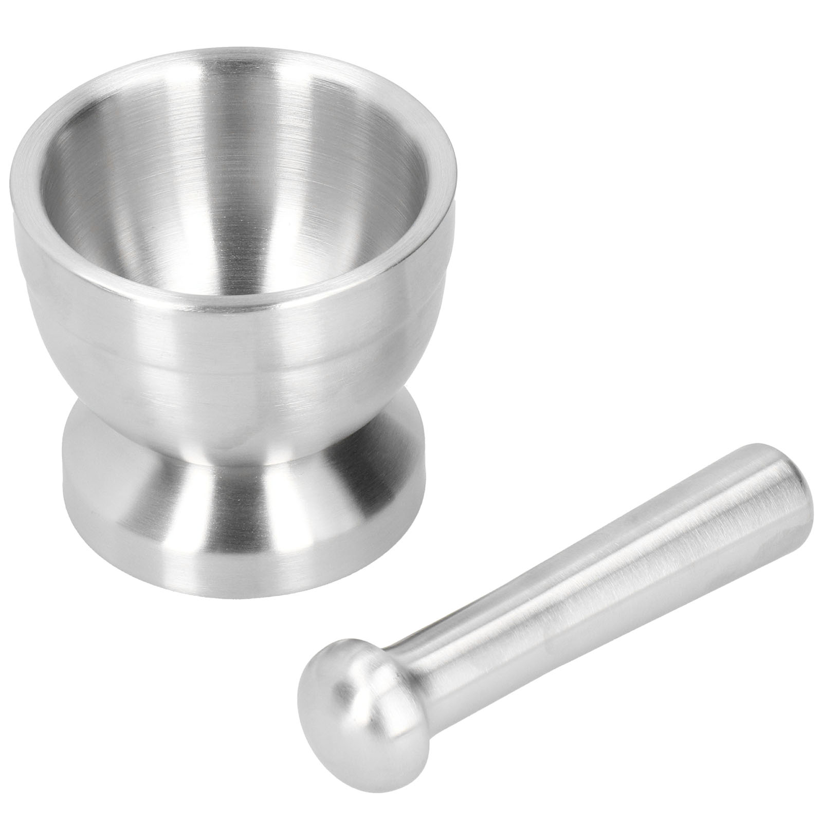 Mörser- Und Stößel-set Aus Edelstahl, Manuelle Knoblauchpresse, Zerkleinerer, Küchenzubehör