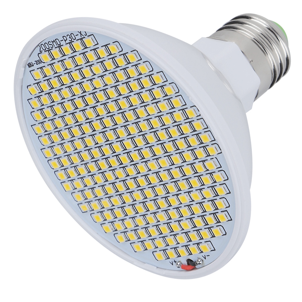 E27 8w 200led-chip Pflanzenwachstumslampe Garten Gewächshaus Blumen Anzuchtlampe 85v–265v
