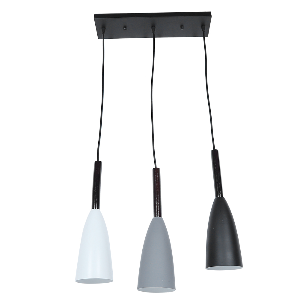 Moderne, Schlichte E27-pendelleuchte Mit 3 Leuchten Für Wohnzimmer, Küche, Café, 110–220 V