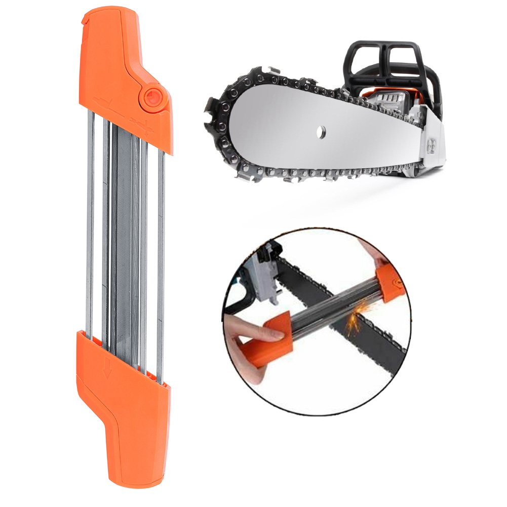 5,2 Mm Hand-2-in-1-kettensägen-schärffeile, Passend Für Stihl 5605, 750, 4303, 3/8 Zoll P Und 0,325 Zoll, Orange