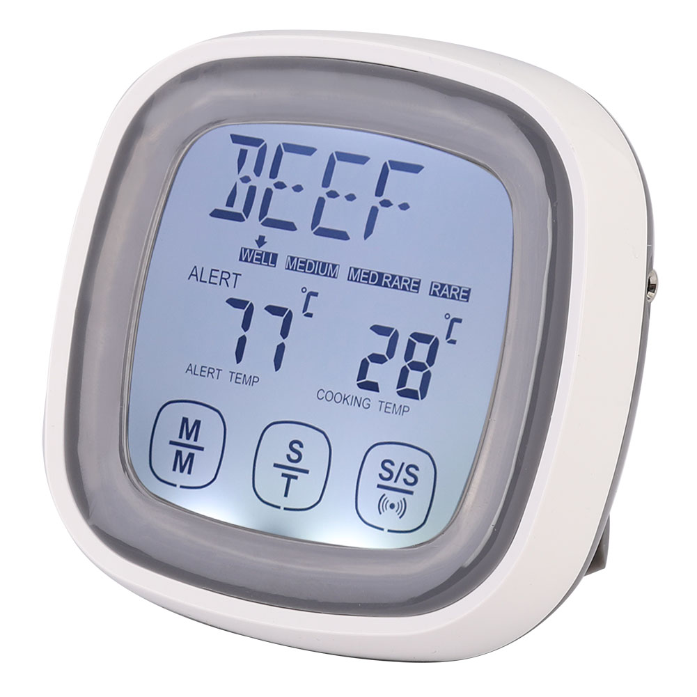 Digitales Touchscreen-küchenthermometer Mit Timer Und Sonde
