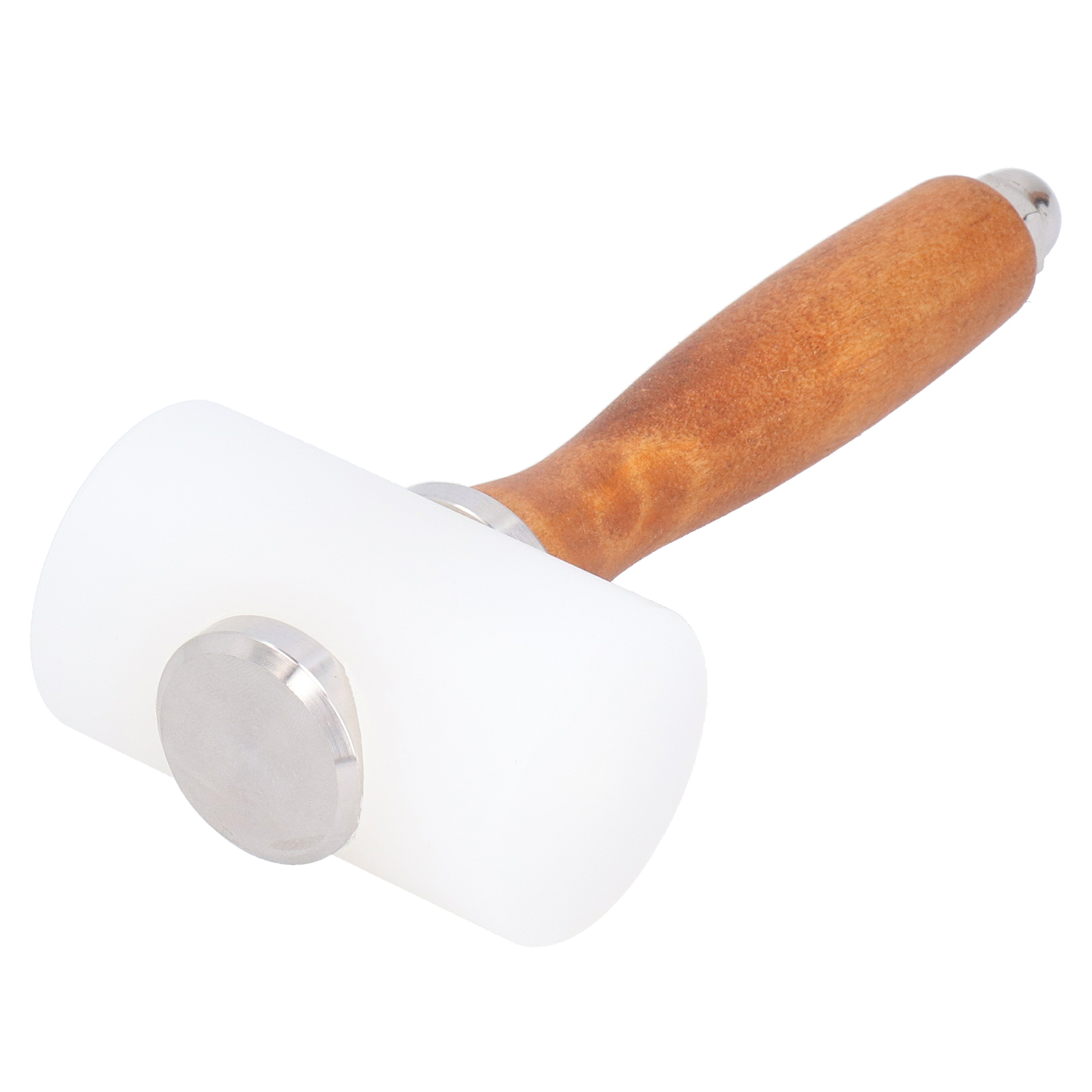 Lederschnitzhammer Aus Nylon, Diy-handarbeitshammer Mit Holzgriff, Stempelwerkzeug (gelber Griff, Doppelkopf)