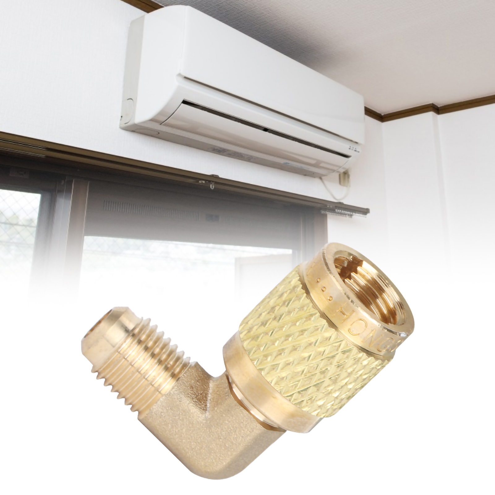 R410 Außengewinde 1/4" Auf Innengewinde 5/16" 90°-adapteranschluss Für Klimaanlagenkühler