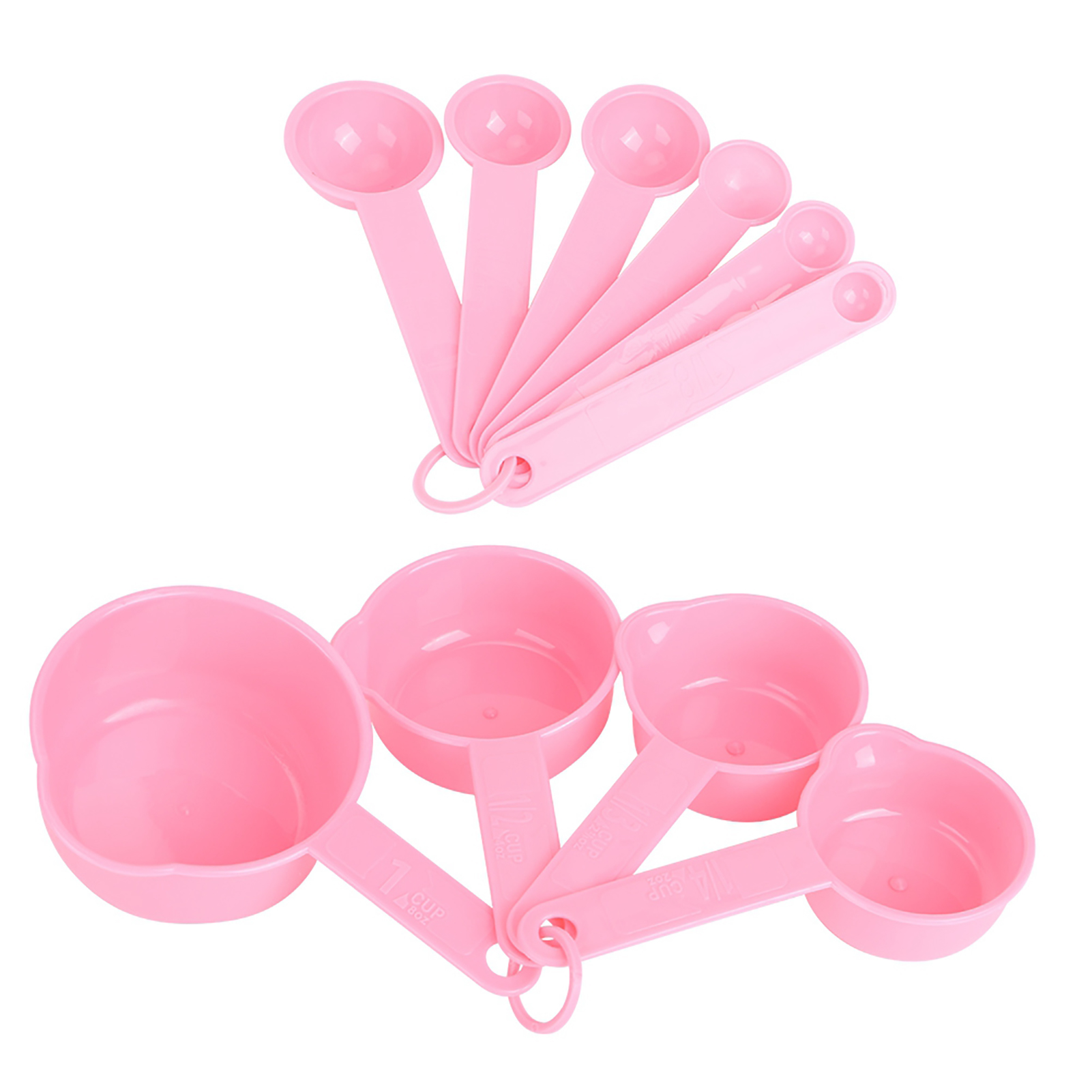 Haushaltsküche Diy Messlöffel- Und Becher-set Mit Waage, Backzubehör, Rosa