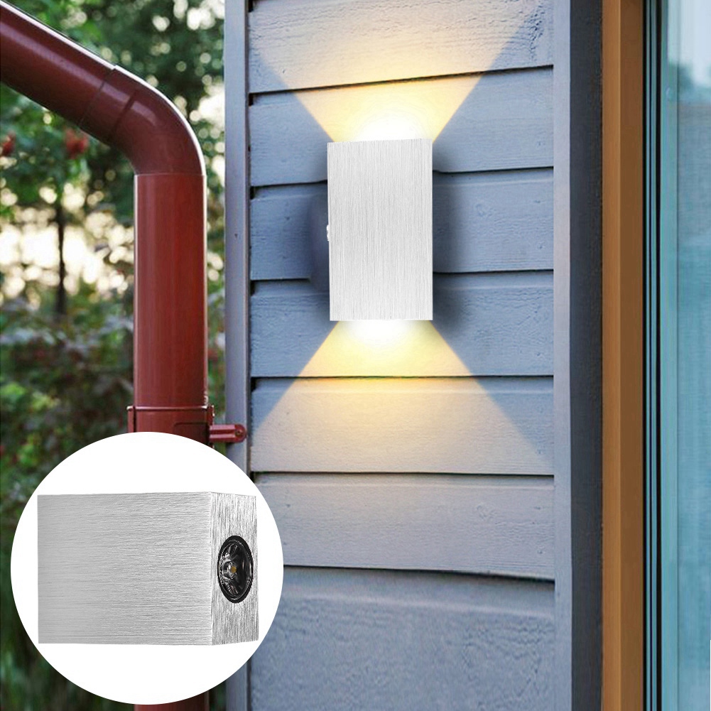 Warmweiße Aluminium-wandleuchte Für Den Innen- Und Außenbereich, Garten, Flur, Flur