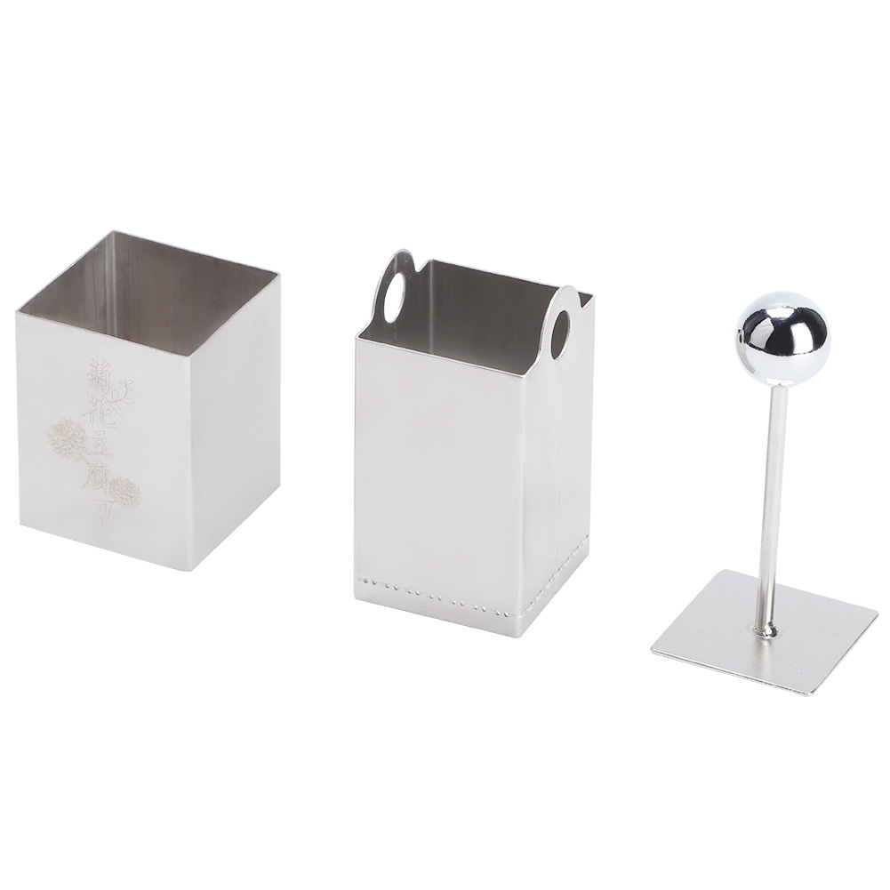 Praktische Tofu-zerkleinerungs- Und Pressform Aus Edelstahl Für Den Haushalt, Tofu-messer, Diy-kochwerkzeug, Chrysanthemen-tofu-messerform