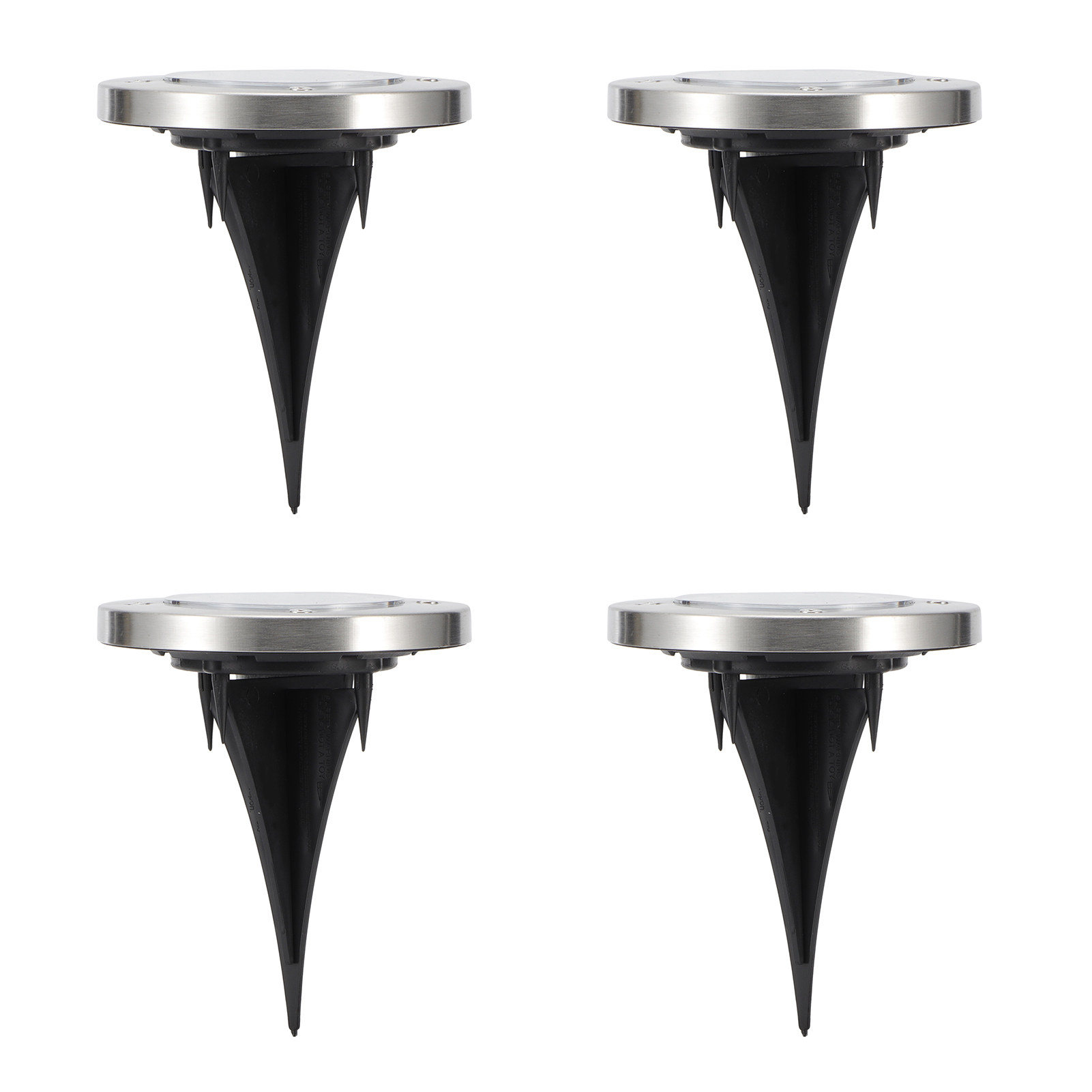 4 Stück 8-led-erdbodenleuchten, Wasserdicht, Solarbetrieben, Für Garten, Hof, Terrasse, Weg Und Rasen