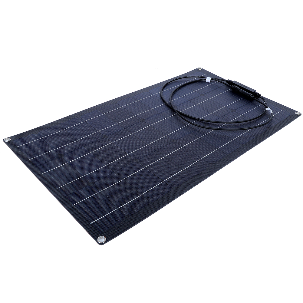 50w 18v Flexibles Monokristallines Solarpanel, Leichte Ladeplatine Für Wohnmobile, Boote Und Dächer