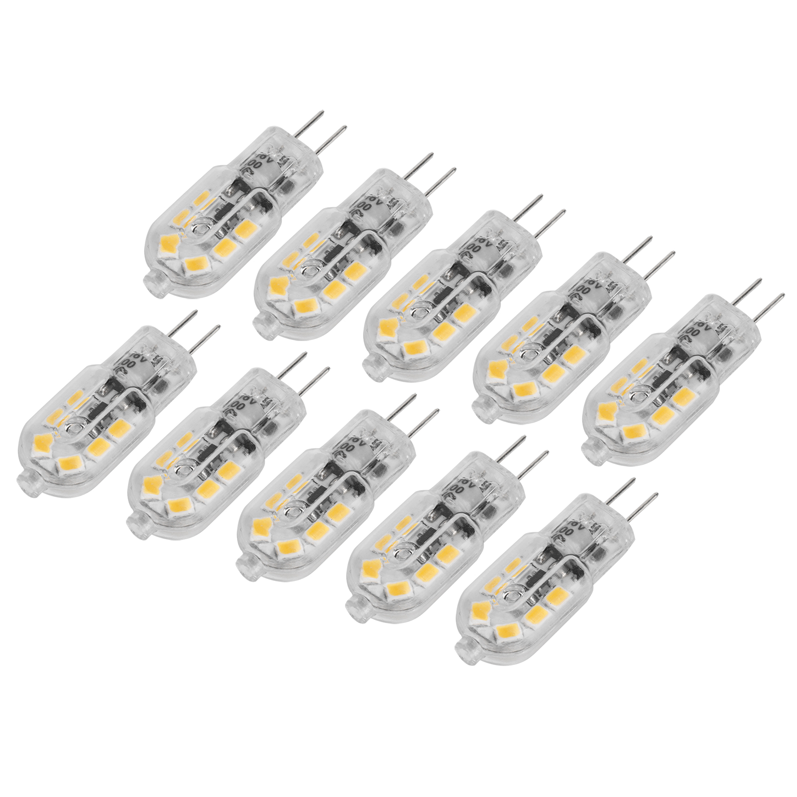 10 Stück Bi-pin-glühbirnen, 12 Leds, 1,2 W, G4-led-lampen Für Deckenlampen, Wandleuchten Und Schreibtischlampen, 12 V
