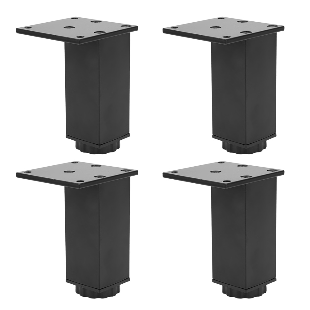 4 Stück Verstellbare Füße Aus Aluminiumlegierung Für Sofa, Bett, Schrank Und Andere Möbel, 100 Mm