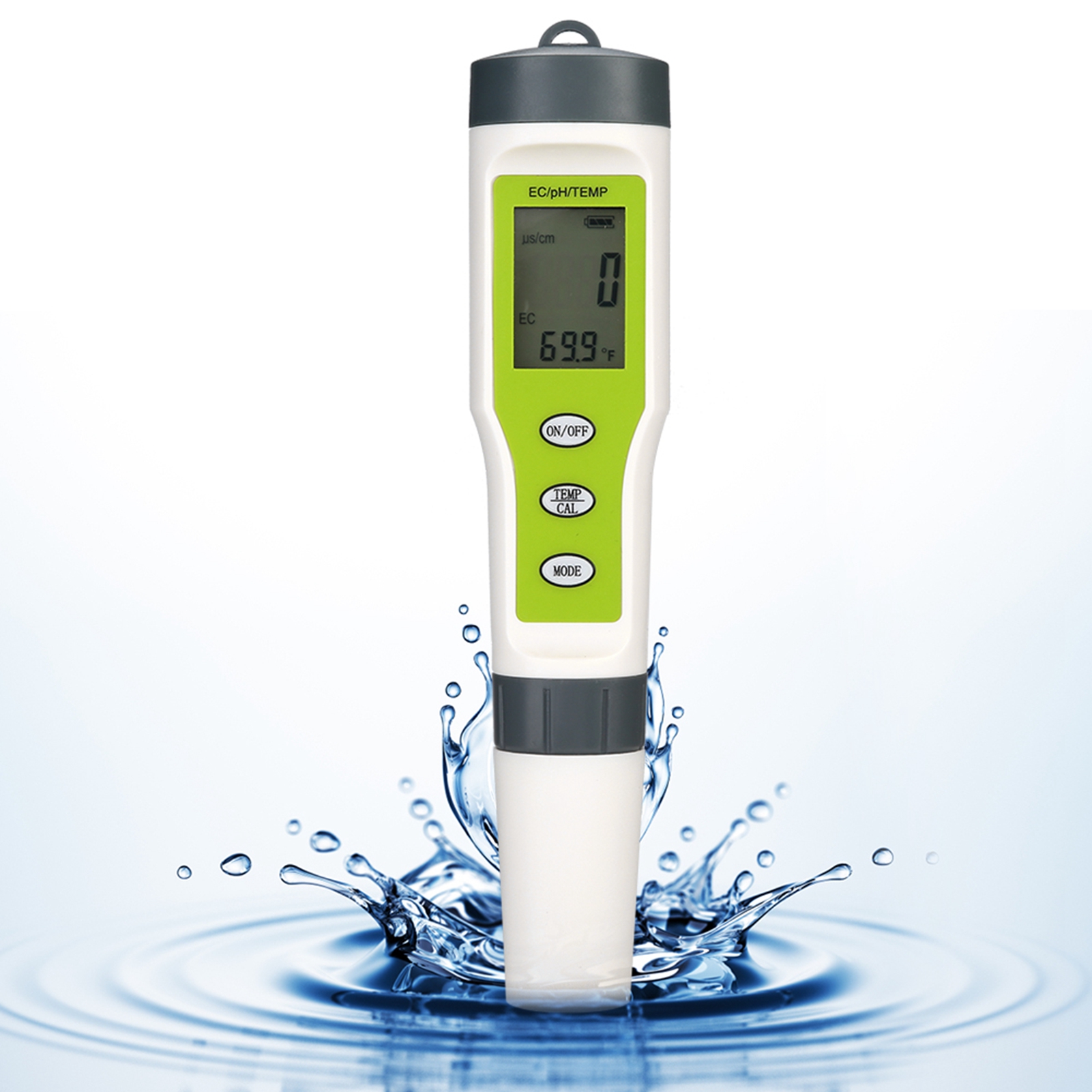 3-in-1 Tragbares Digitales Ec-, Ph- Und Temperaturmessgerät – Wasserqualitätstester Und Reinheitsprüfstift