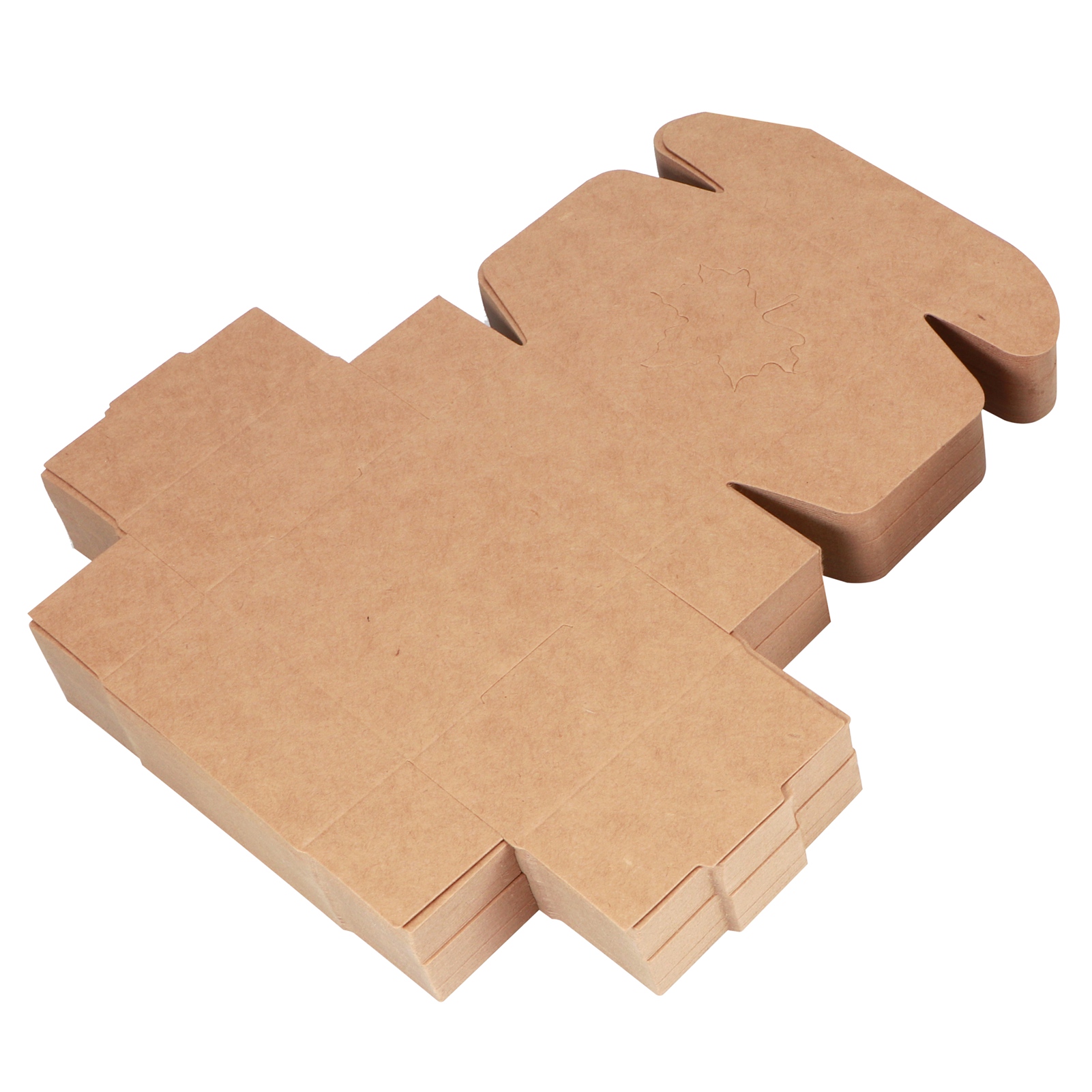 50 Stück Kraftpapier-verpackungsboxen Mit Ahornblattmuster, Kleine Geschenkboxen, Bastelverpackungen, Gastgeschenke Für Hochzeiten Und Partys