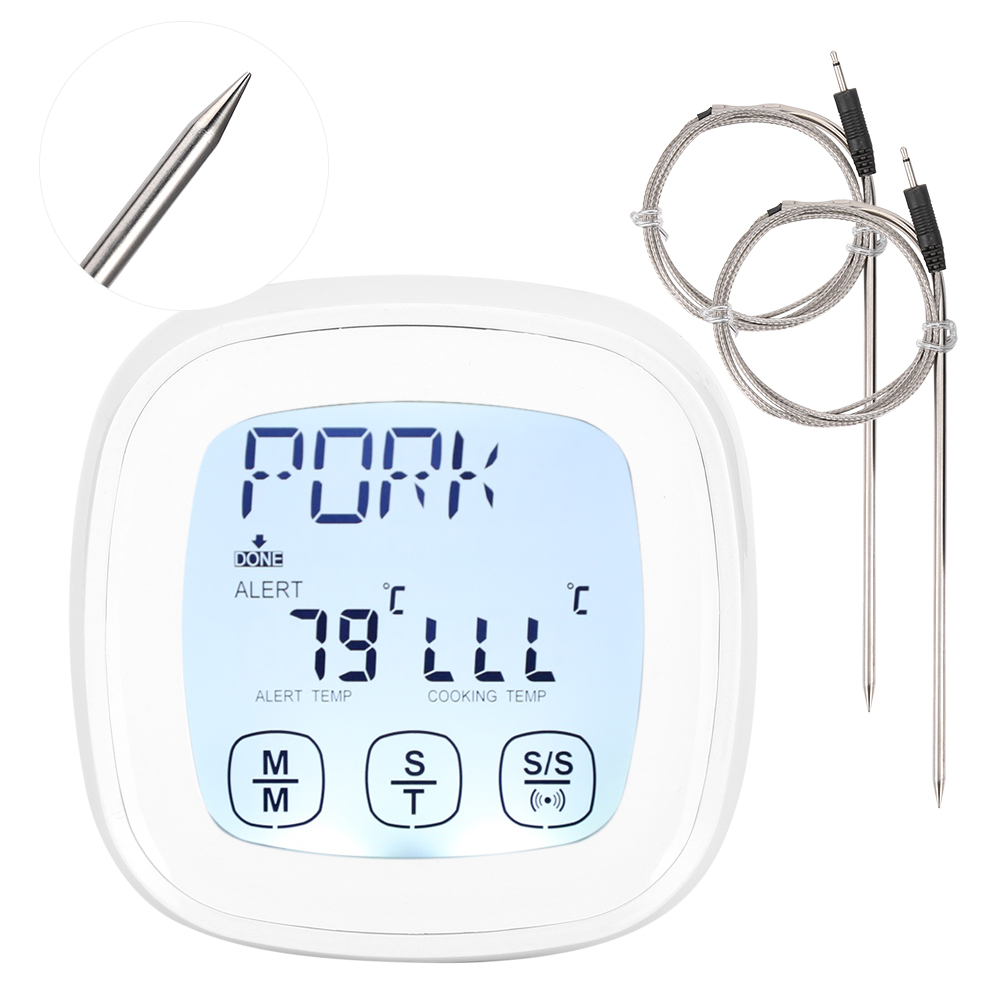 Digitales Touchscreen-grillthermometer Mit Timerfunktion – Küchenzubehör