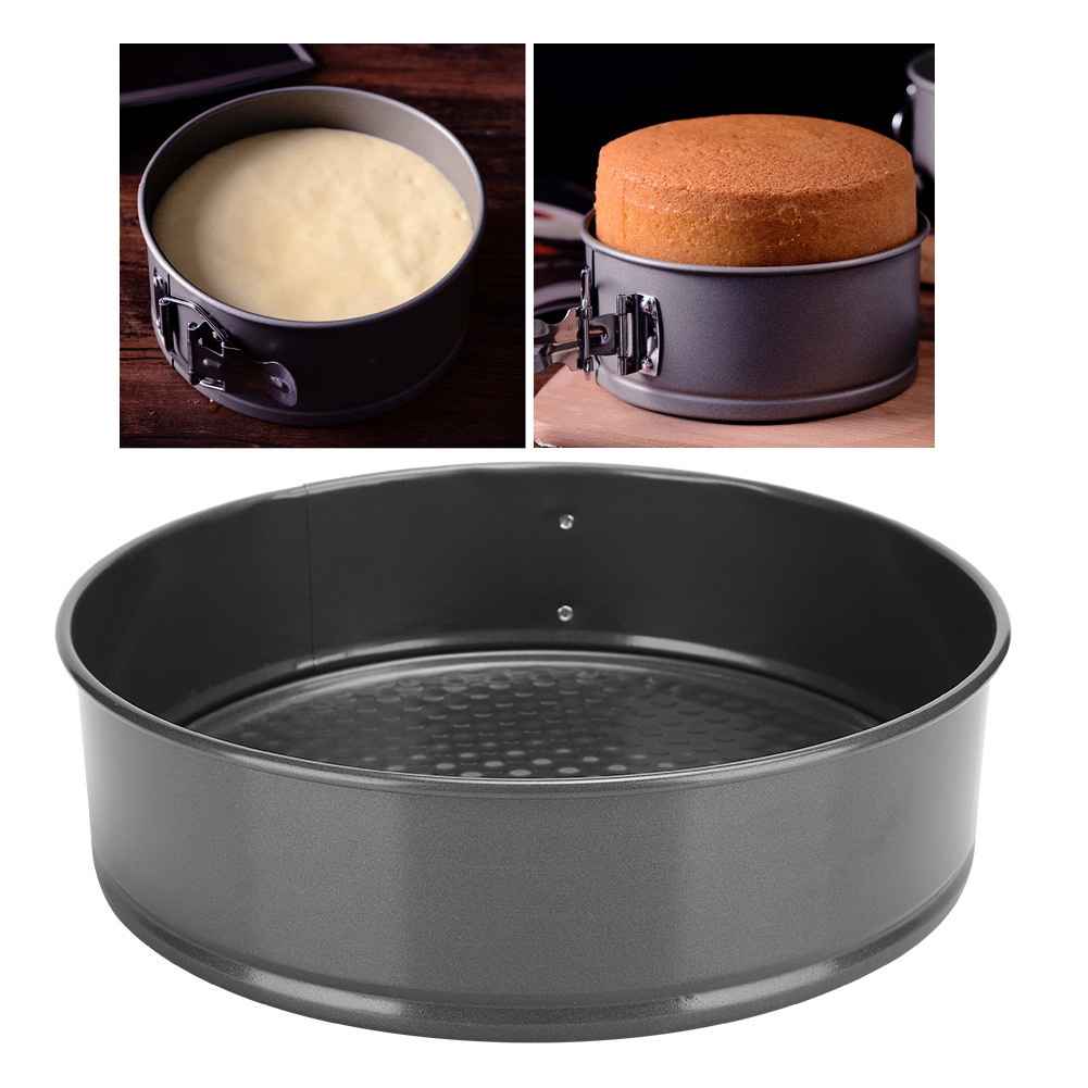 Antihaftbeschichtete, Abnehmbare Boden-kuchenform Aus Kohlenstoffstahl, Runde Form, Diy-mousse-backform (22 Cm)