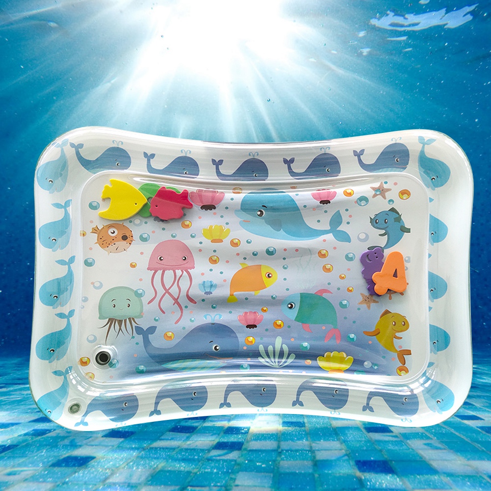 Aufblasbare Baby-eismatte, Bauchlage-wasserkissen, Meeresleben-matte, 50 X 70 Cm, Typ H