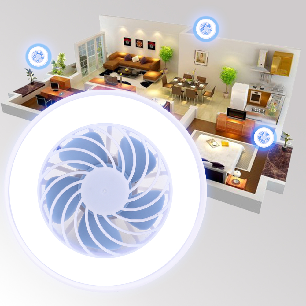 E27 12 W 220v Led-lüfterleuchte E27 Lampe Für Zuhause, Schlafzimmer, Büro, Nachtmarkt (weißes Licht)