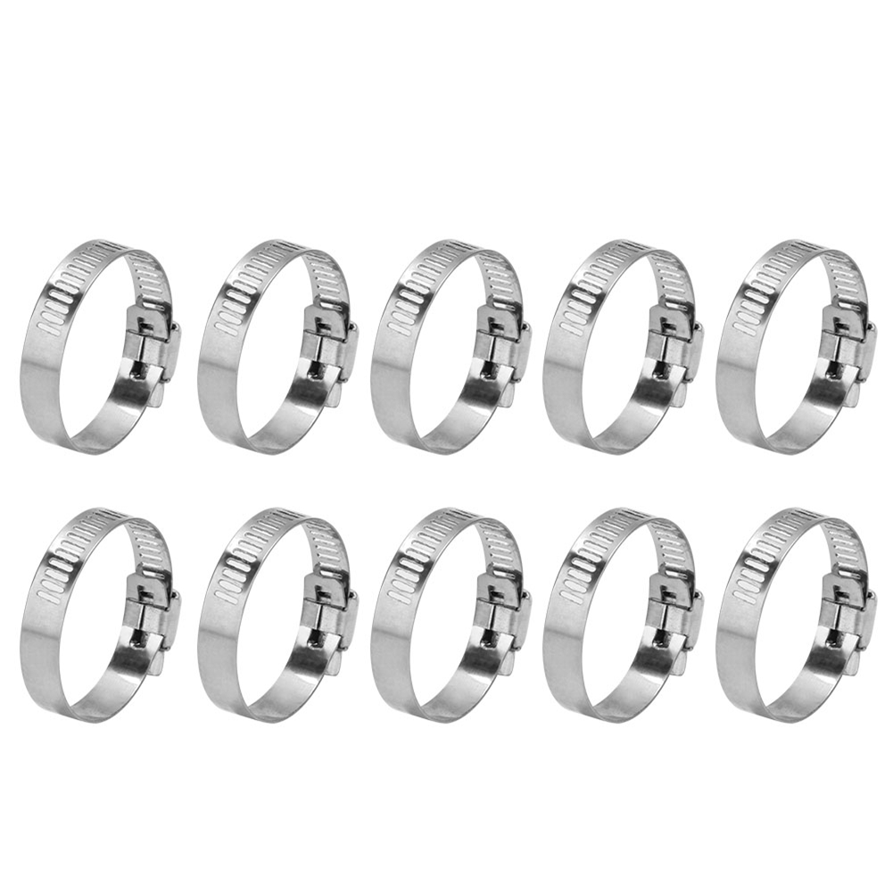 10 Stück Edelstahl-schlauchschellen, Verstellbare Schlauchklemmen, Zubehör Für Schläuche Mit 20-35 Mm Durchmesser