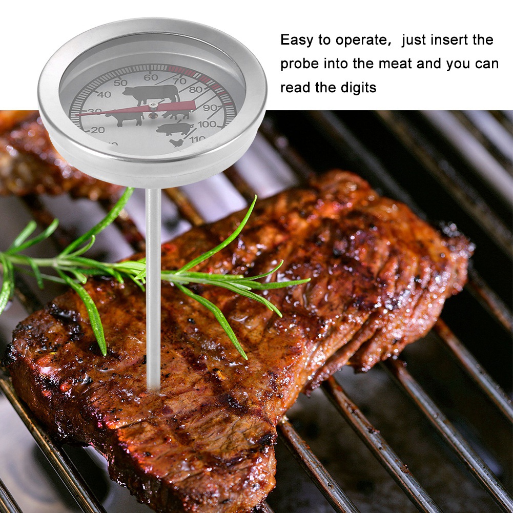 Edelstahl-grillthermometer Für Fleisch, Milch Und Küche