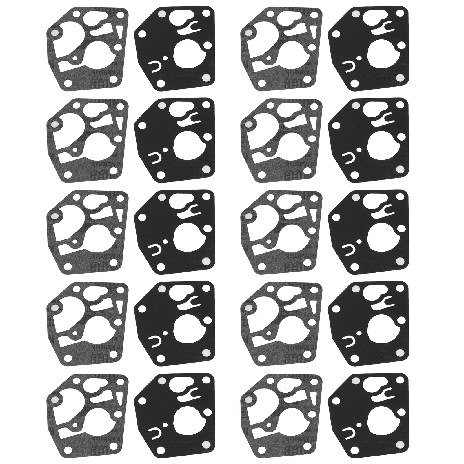 10er-set Vergasermembran-dichtungssätze Reparaturzubehör Für Briggs & Stratton 795083