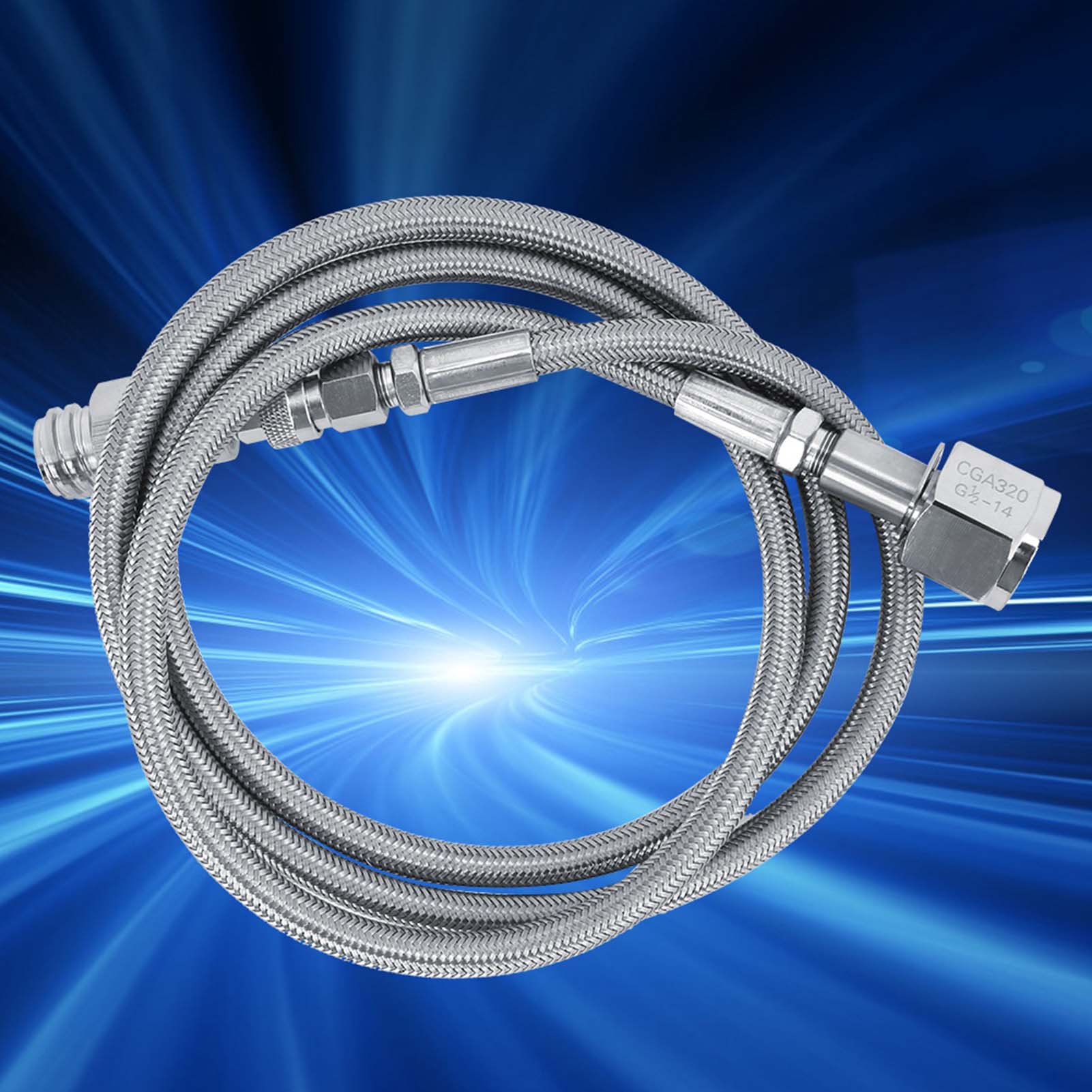 1,5 M 60 Zoll Externer Schlauchadapter Für Sodawasser, Anschluss Für Sodazubehör (tr21 Cga320)