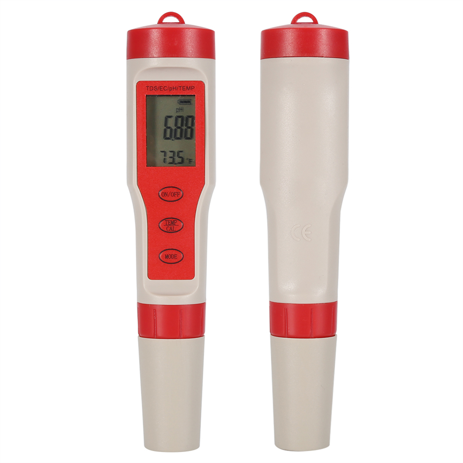 Digitales Wasserqualitätsmessgerät Mit 4 Funktionen: Ph-wert, Tds, Ec, Temperatur (4-in-1-funktion) Und Teststift