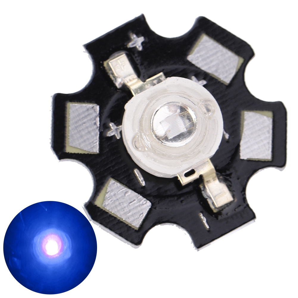 Axd-3w Hochleistungs-uv-led-lampe (violett) Mit Aluminiumsockel