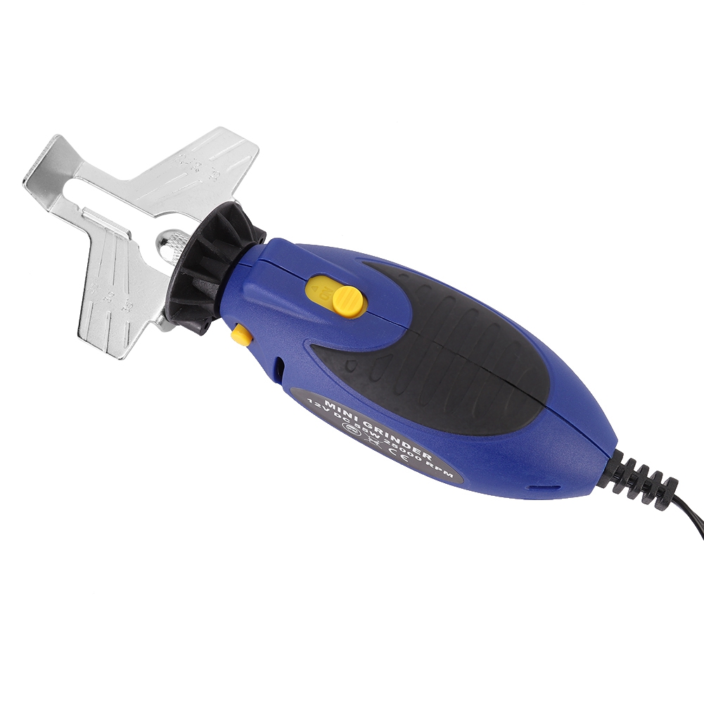 12v Mini-kettensägenschärfer, Elektrische Kettenschleifmaschine, Kettensägenfeile, Schleifer