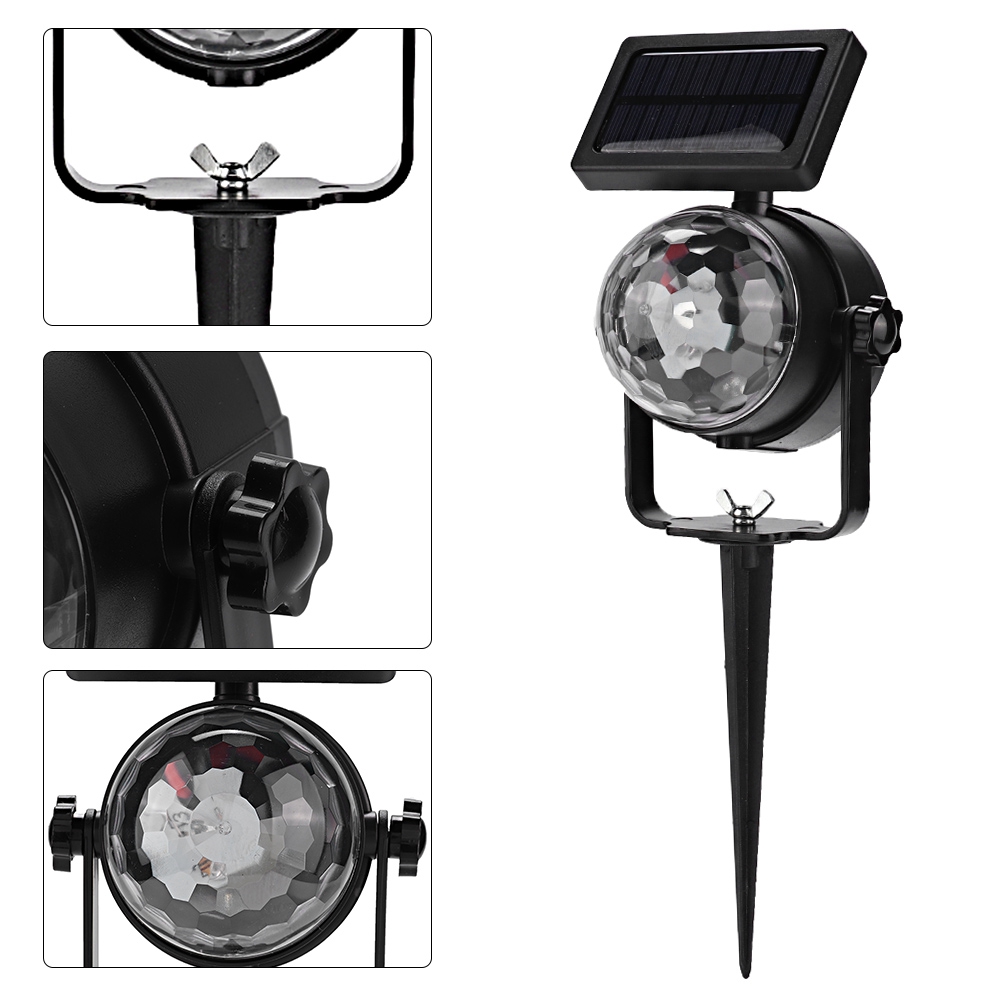 Wasserdichter Led-lichterprojektor Mit Solarpanel Für Den Außenbereich – Ideal Für Weihnachtsfeiern