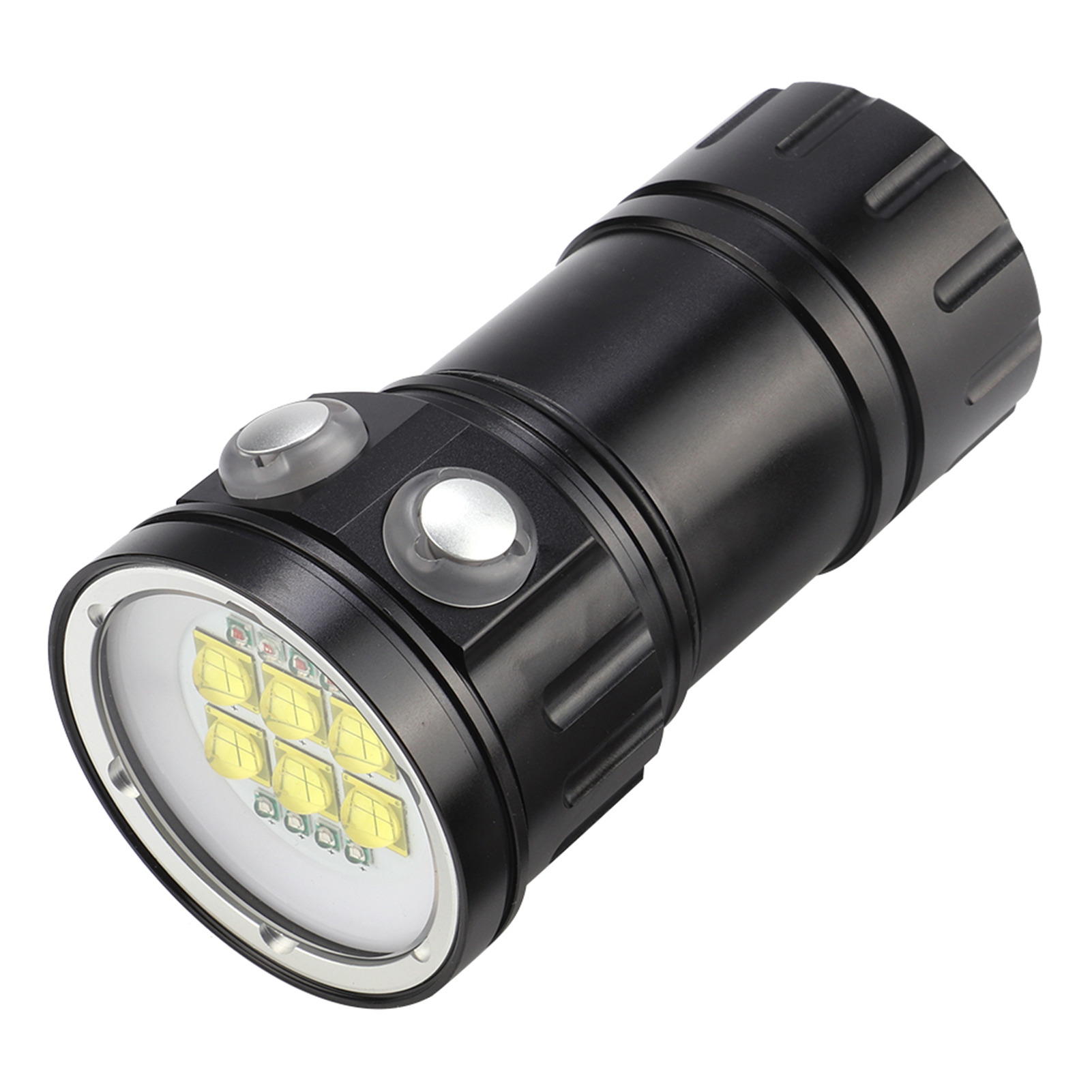 Wasserdichte Led-taucherlampe Für Den Außenbereich Mit Rotem, Blauem Und Weißem Licht – Ideal Für Unterwasserfotografie
