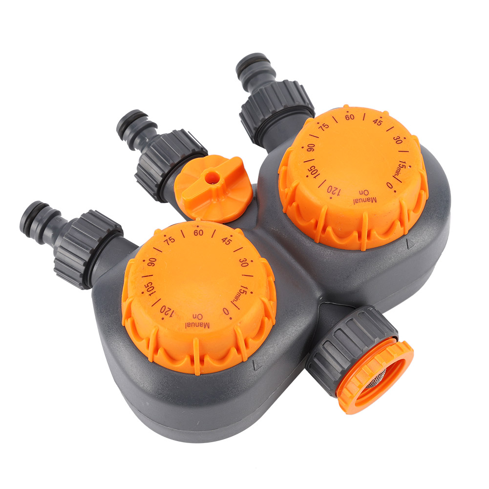 Gartenbewässerungsregler G3/4'' Mit Mechanischem Zeitschaltuhrventil Für Doppelkopfbewässerung