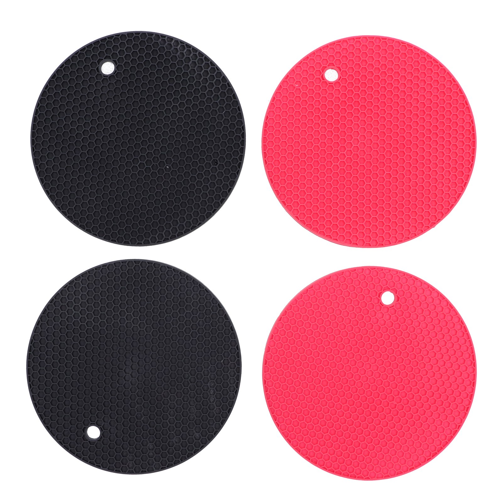 4er-set Silikon-platzsets, Hitzebeständige Matten, Getränkebecheruntersetzer, Topfuntersetzer, Küchenaccessoires