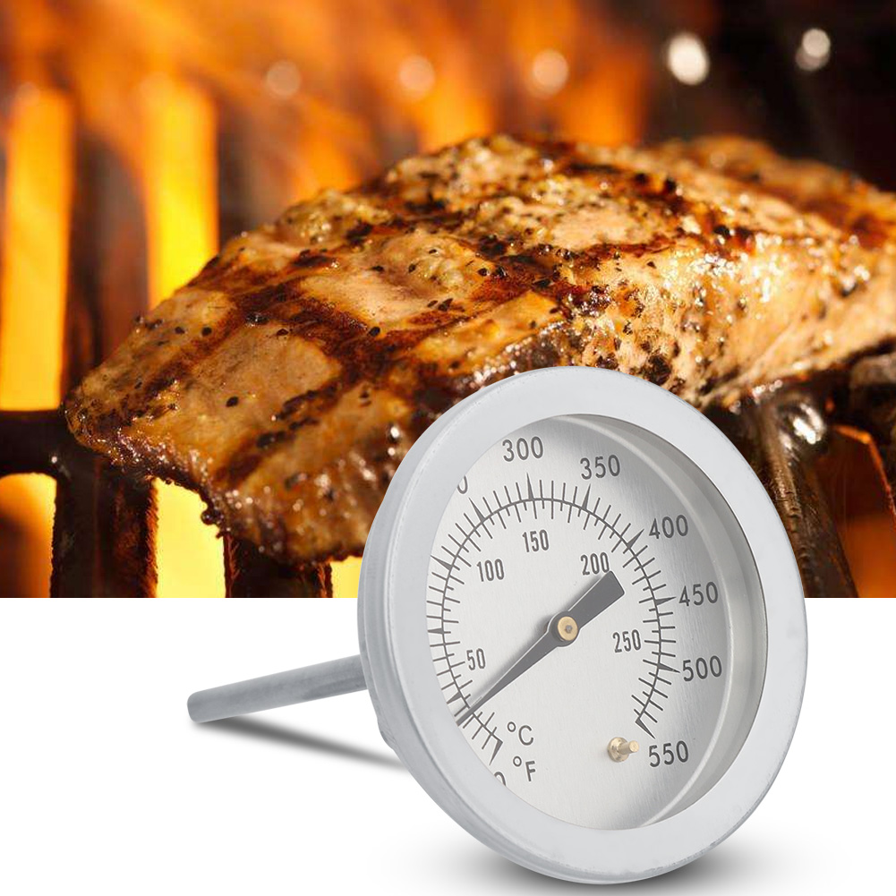 50550℉ Barbecue-grillthermometer Mit Analoger Anzeige Und Doppelskala